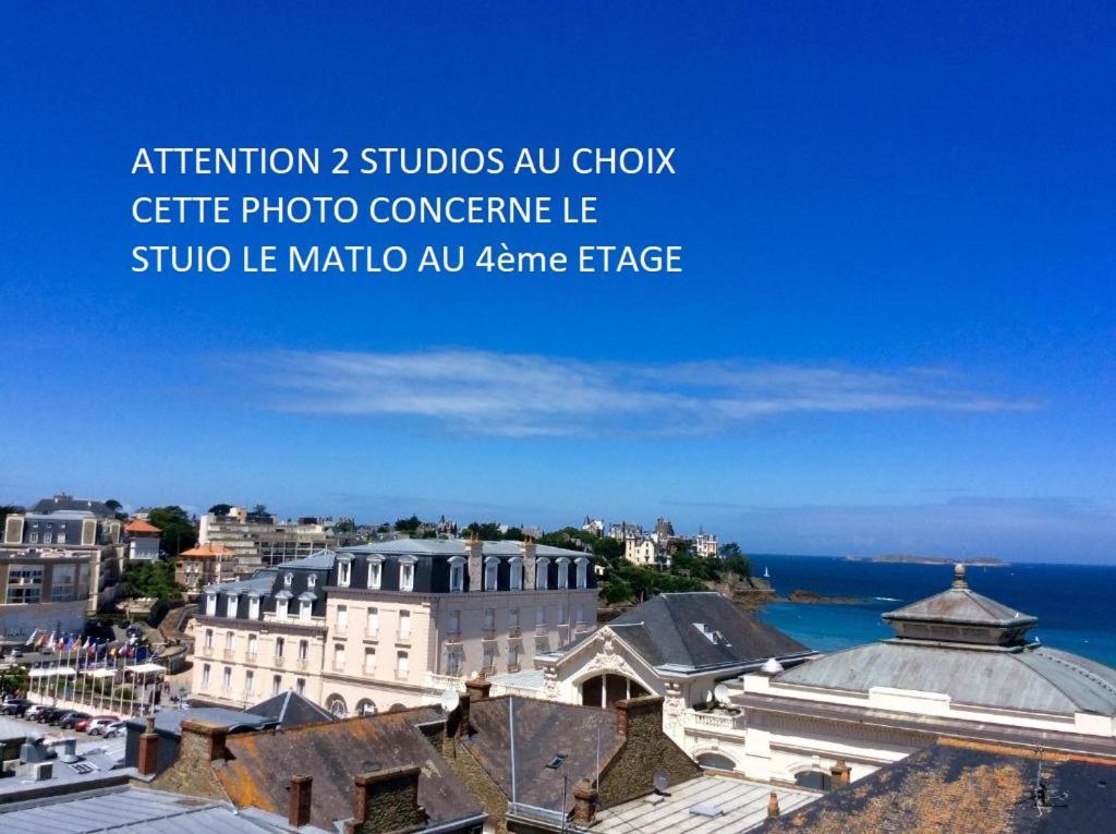 Les Studios Vue Mer Le Matlo Dinard Exterior photo